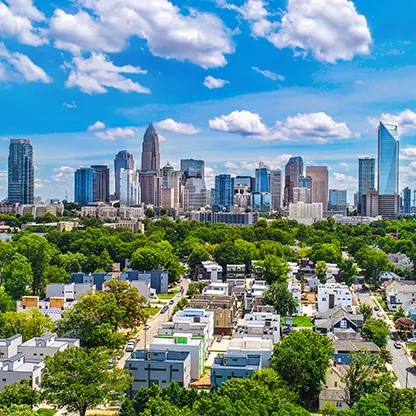 View of downtown Charlotte, NC